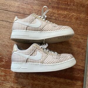 Nike Air Force 1 Low Gingham Beige